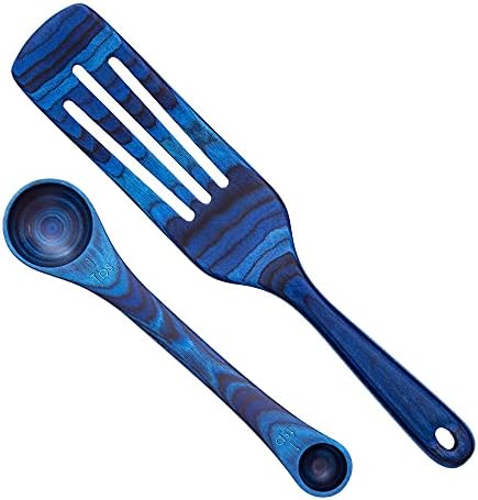  Ique Malta Collection 2 Piece Cooking Utensil Set, Spurtle & Measuring Spoon