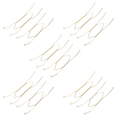  30 Pcs Wire Plate Hanger Plate Spring Hook Wall Plate Hanger For Decorative Plate
