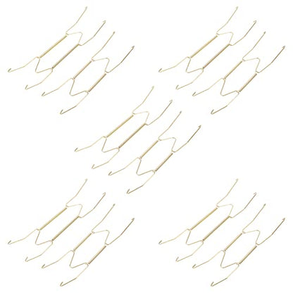  30 Pcs Wire Plate Hanger Plate Spring Hook Wall Plate Hanger For Decorative Plate