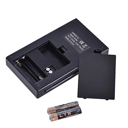  300g/0.01g High Precision Digital Electronic Scale,Portable Mini Digital Scale LCD With Blue Backlight, Measurement Converter For Jewelry,Goods,Precious Metals,Kitchen,Easy To Read (Black)