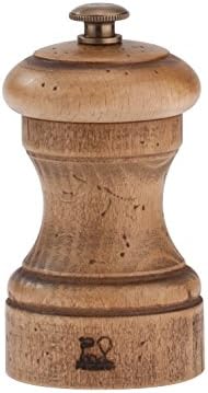 Peugeot 30940 Bistro Antique Distressed Beechwood Salt Mill, 4 Inch, 3,94in, Natural
