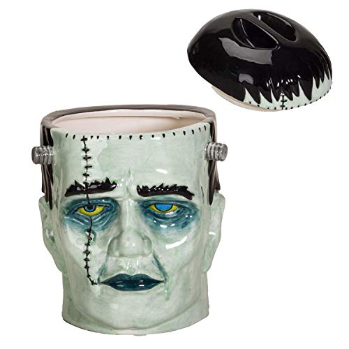  Frankenstein Head Ceramic Cookie Jar
