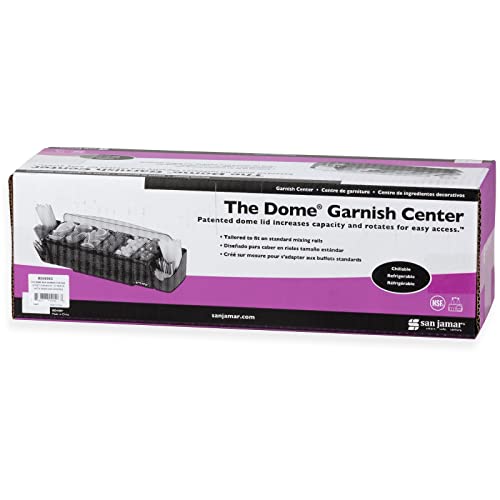  The Dome Garnish Center, 10 Piece - 3 Quart Capacity, 22" L X 7-1/2" W X 8-1/2" H