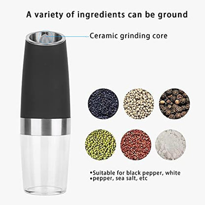  Electric Salt Grinder, Automatic Household Salt Mill Grinder For Sea Salt