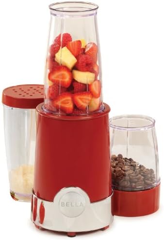 Bella 13577 12-Piece Rocket Blender, Red