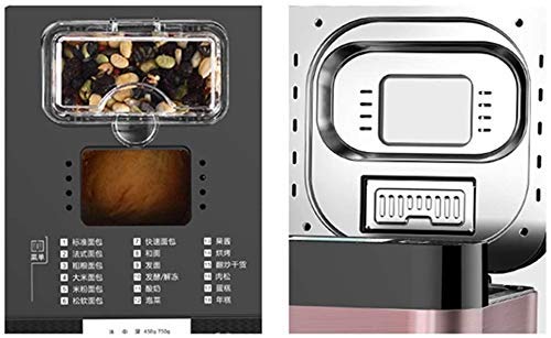  Bread Machine, Compact Fast Breadmaker, 450W Appointment Time, 13 Hours Reservation Function, 18 Nutrition Menu, Automatic Fruiting, Heat Preservation Easy To Use