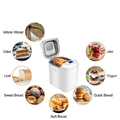  Mbj Bread Maker Programmable Large Capacity Bread Maker Non-Stick Digital Control Panel Delay Timer Bread Maker