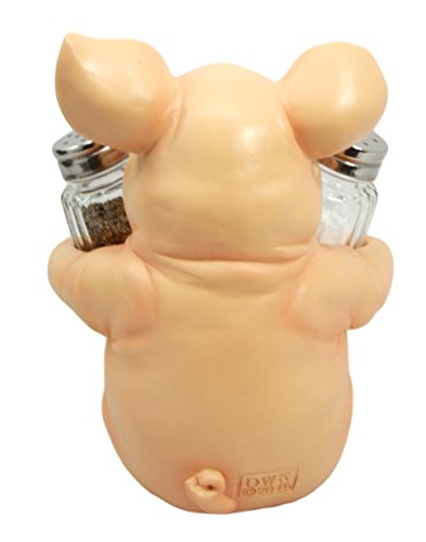  Animal Farm Barn Porky Pig Salt Pepper Shakers Holder Figurine Piggy Pigs Whimsical Pork Bacon Piglet Statue Spice Organizer