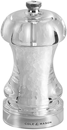 Cole & Mason Pstan 145" Salt Mill, 115(H) Mm / 4 1/2", Transparent