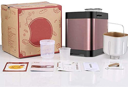  Bread Machine, Compact Fast Breadmaker, 450W Appointment Time, 13 Hours Reservation Function, 18 Nutrition Menu, Automatic Fruiting, Heat Preservation Easy To Use