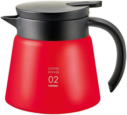 Hario V60 Insulated Metal Beverage Server, 600ml, Black
