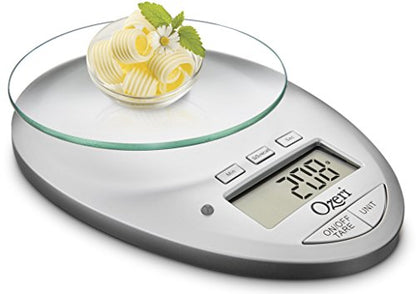  Pro II Digital Kitchen Scale With Removable Glass Platform And Countdown Kitchen Timer (1 G To 12 Lbs Capacity)