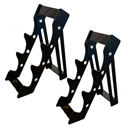  2 Stand Black Knife Display Stand Arcylic (9.8×3.8 In),Fold