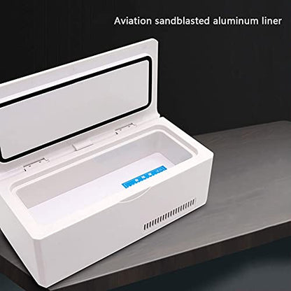  TONPOP Mini Fridge Refrigerator Box Portable Intelligent Control LED Rechargeable Car Dual-use Portable Small Portable Refrigerator ()