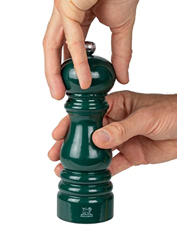 Peugeot EUGEOT - Paris Salt Mill 18 Cm - Paris Rama Collection - Classic Adjustment - PEFC Certified Wood - Made In France - Forest Green