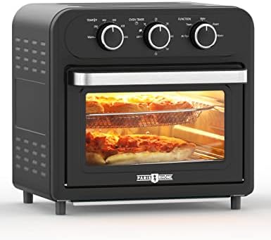  Ir Fryer, Paris Rhône 14.8 Quart Toaster Oven, 5-in-1 Convection Oven For 4-Slice Toast, 9-inch Pizza, Knob-Controlled Kitchen Countertop Appliance With 6 Accessories, Dishwasher Safe