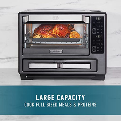  Performance 12-in-1 Air Fry Toaster Oven With Dual Zone 12" Pizza Drawer Oven Combo,Digital Precision Controls, Dark Stainless