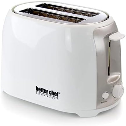  2-Slice Toaster | Wide-Slot | Cool Touch | Reheat & Defrost | Brushed Stainless Trim (Black)