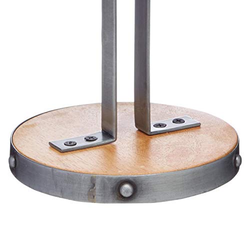 Kitchen Craft Industrial Kitchen Metal/Wooden Mug Tree Stand, 32 Cm (12.5”)