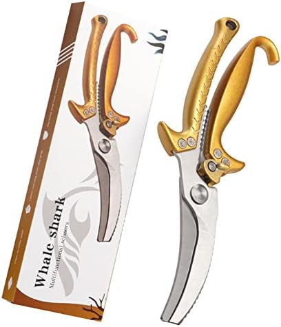  Kitchen Scissors,Upgrade Heavy Duty Stainless Steel Kitchen Scissors With Serrated Edge, Ultra Sharp Professional Poultry Shears For Chicken, Meat, Fish, Turkey,Vegetables,BBQ Scissors