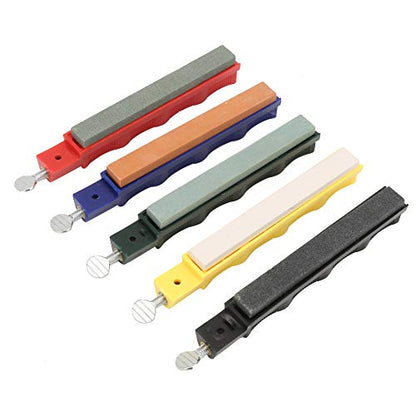  Portable Knife Sharpener, Fixed Angle 17/20/25/30 Edge Knife Sharpening System With 5 Diamond Stones Sharpening Kit For Kitchen And Hunting