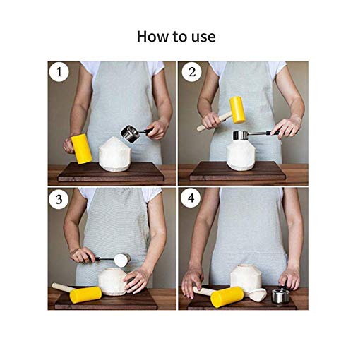  Coconut Opener Set For Young & Mature Coconuts By CoCoMaster |Coconut Tools For Meat Removal With Hammer & Stainless Steel Knife
