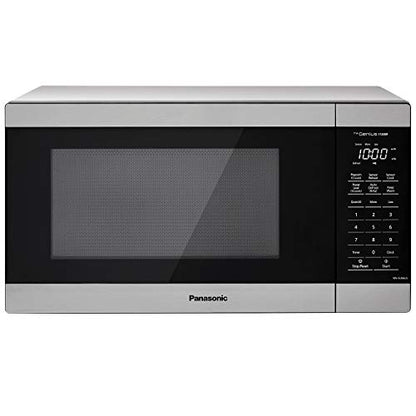 Panasonic NN-SU66LS 1100W With Genius Sensor Cook And Auto Defrost Countertop Microwave Oven, 1.3 Cu Ft, Stainless Steel