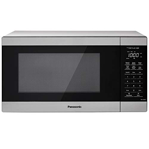 Panasonic NN-SU66LS 1100W With Genius Sensor Cook And Auto Defrost Countertop Microwave Oven, 1.3 Cu Ft, Stainless Steel