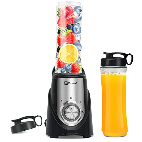  Personal Blender For Shakes And Smoothies, Powerful Smoothie Blender With 450w Powerful Motor 2 X Travel Cups 20oz Pulse Technology BPA-Free
