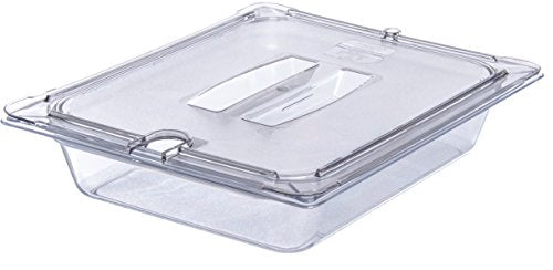  10231U07 StorPlus Half Size Polycarbonate Universal Handled Notched Food Pan Lid, Clear