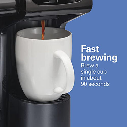 Hamilton Beach 49902 FlexBrew Trio 2-Way Coffee Maker, Compatible With K-Cup Pods Or Grounds, Combo, Single Serve & Full 12c Pot, Black - Fast Brewing