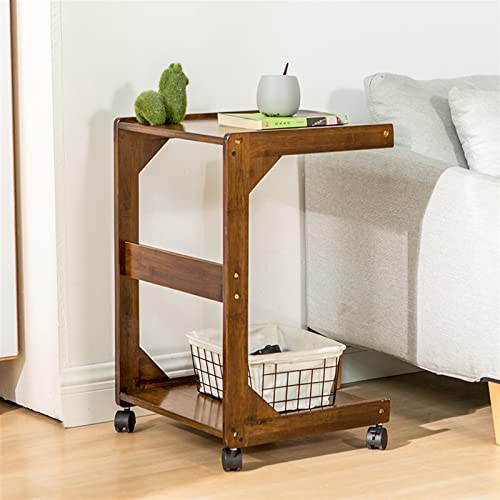  Table Bedside Table Multi Function Movable Storage Trolley Tea Rack Bedroom
