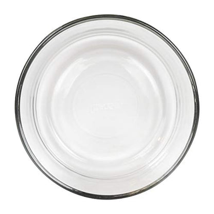 Pyrex Storage 4-Cup Round Dish With Red Plastic Cover, Clear (Case Of 4 Containers), 4 Pack