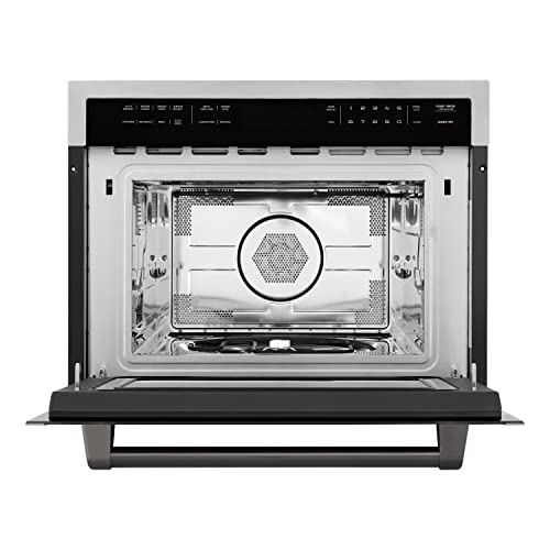 GENERIC Autograph 24" 1.6 Cu Ft. -in Convection Microwave Oven In Stainless Steel And Matte Black Accents Silver Finish Ul Listed