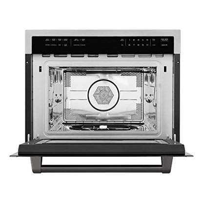 GENERIC Autograph 24" 1.6 Cu Ft. -in Convection Microwave Oven In Stainless Steel And Matte Black Accents Silver Finish Ul Listed