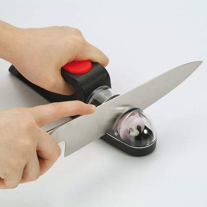 Global MinoSharp Ceramic Wheel Water Sharpener Plus, Black/Red