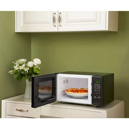  LERORA 0.9 Cu. Ft. Matte Black Microwave Oven,+30 Seconds, Full Power Express Cook,Defrost By Weight And By Time.