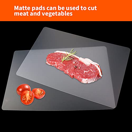  15 Pack Plastic Cutting Board Mats, Frosted Clear Flexible Kitchen Cutting Board, Plastic Placemats Table Mats, 17 X 11 Inches