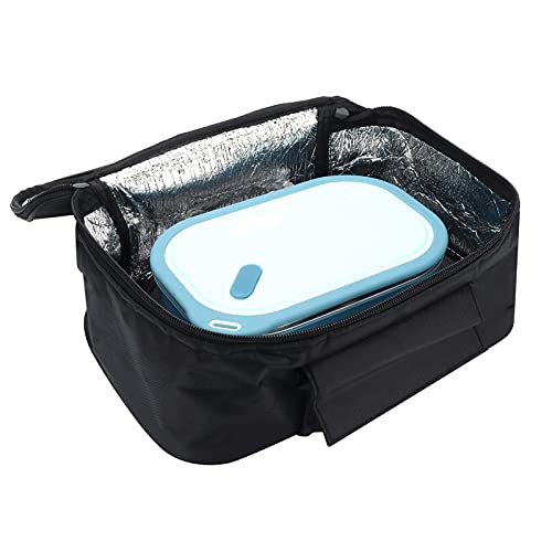 GENERIC Portable Mini Car Microwave 12V Electric Oven Fast Heating Picnic Box For Travel Camping Food Cooking Black.