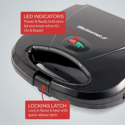  WM-2207# Electric Non-Stick PFOA-Free Belgian Waffle Maker Iron, Breakfast, Sandwiches, Snacks, Burgers And More, 2-Slice, Black