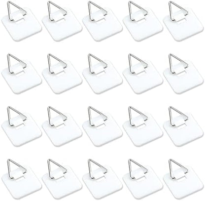  40 Pieces Invisible Adhesive Plate Hanger, Adhesive Plate Hangers For The Wall, Vertical Plate Holder Plate Hangers For Hanging Plates Art Supplies, 1.25 Inch