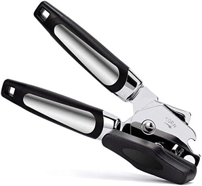  Can Opener Handheld Strongest Heaviest Duty, Manual Can Opener Ergonomic Designed Comfort Grips, Sharp Cutting Wheel For Smooth Edge Cut,with Large Turn Knob, Easy To Use