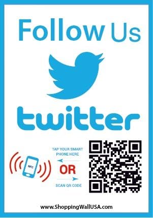  Sell Your Things - QR Code And NFC Tag - Easily Programmable - One - Sided Storefront Window Decal
