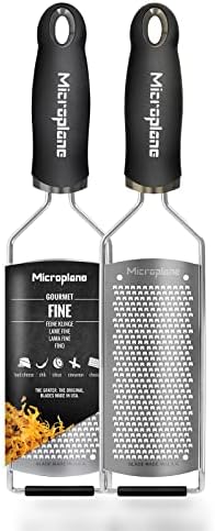 Microplane Gourmet Series Hard Cheese Grater (Fine, Black)