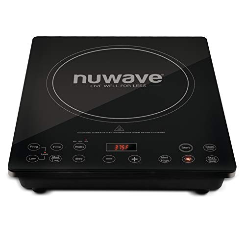  Pro Chef Induction Cooktop, Commercial-Grade, Portable, Powerful 1800W, Large 8” Heating Coil, 94 Temp Settings 100°F - 575°F In 5°F, Shatter-Proof Ceramic Glass Surface