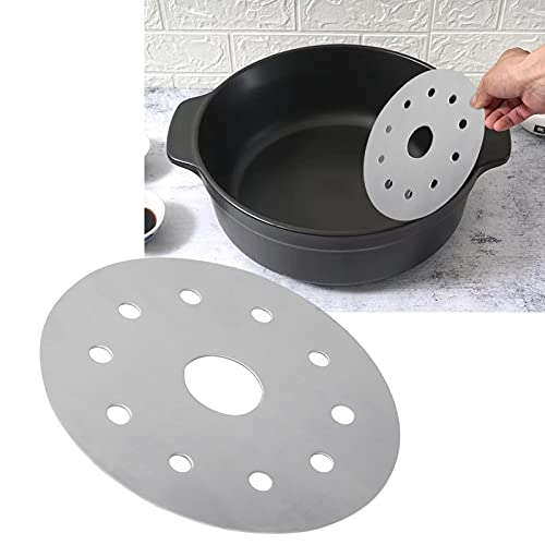  Heat Diffuser Plate Heat Diffuser Plate Stainless Steel Heat Diffuser Stainless Steel Induction Cooktop Converter Disk For Gas Stove Glass Cooktop Magnetic Cookware (Diameter 12.3CM)