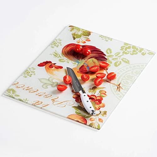  Glass Cutting Board, 16 * 12 Inch Set Of 1 Tempered Glass Cutting Board, Decorative Square Marble Chopping Board For Kitchen, Scratch, Heat, Shatter Resistant Cutting Mat (Mosaic)