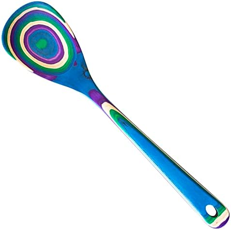  Ique Mumbai Collection 2-in-1 Wooden Measuring Spoon With Tablespoon And Teaspoon Measurements