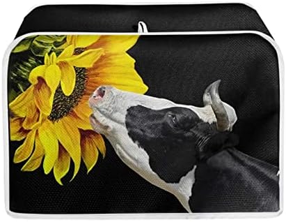  Chaqlin Toaster Cover 4 Slice Long Slot Red Rose Print Bread Maker Covers Machine Washable Appliance Accessories