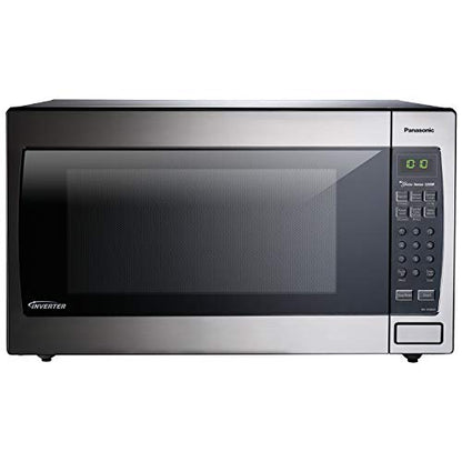 Panasonic Microwave Oven NN-SN966S Stainless Steel Countertop/Built-In With Inverter Technology And Genius Sensor, 2.2 Cubic Foot, 1250W & Tovolo Vented Collapsible Medium Microwave Cover